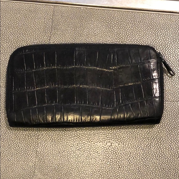 Brighton Black Leather Zip Wallet - Picture 2 of 5